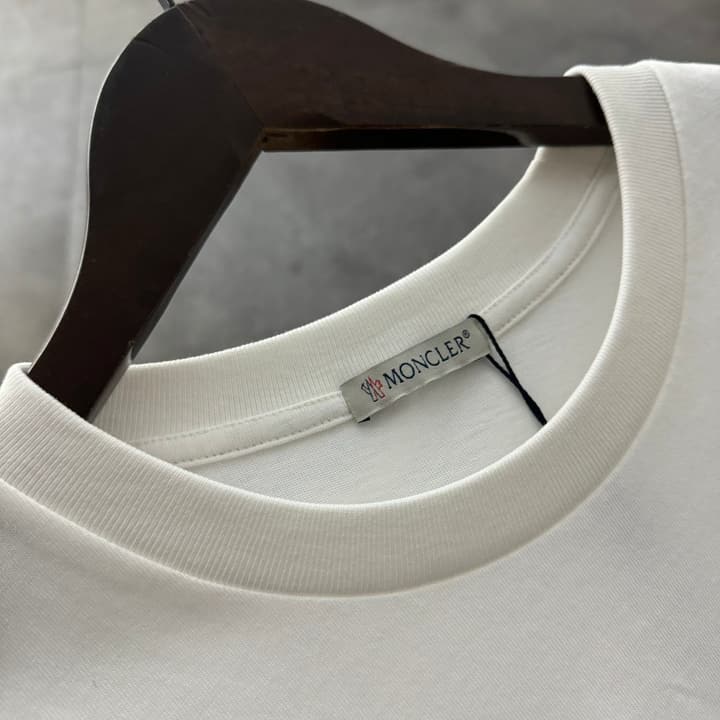 Moncler Triple Logo Short-Sleeve T-Shirt – 2026SS in Navy Blue