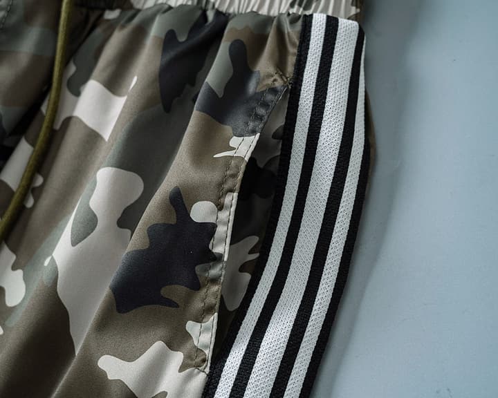 Moncler Camouflage Swim Trunks – Spring/Summer 2026 in Green Camouflage