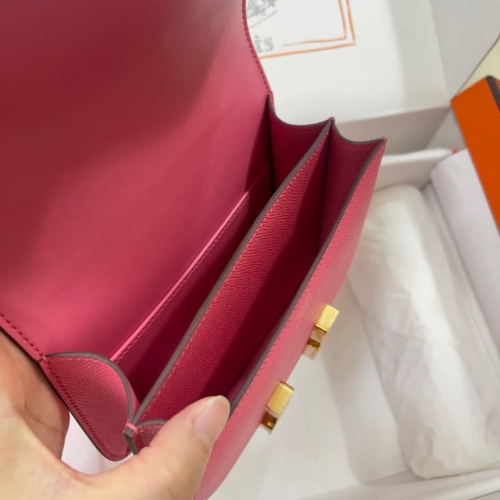 Hermès Constance Bag in Pink With Gold Hardware