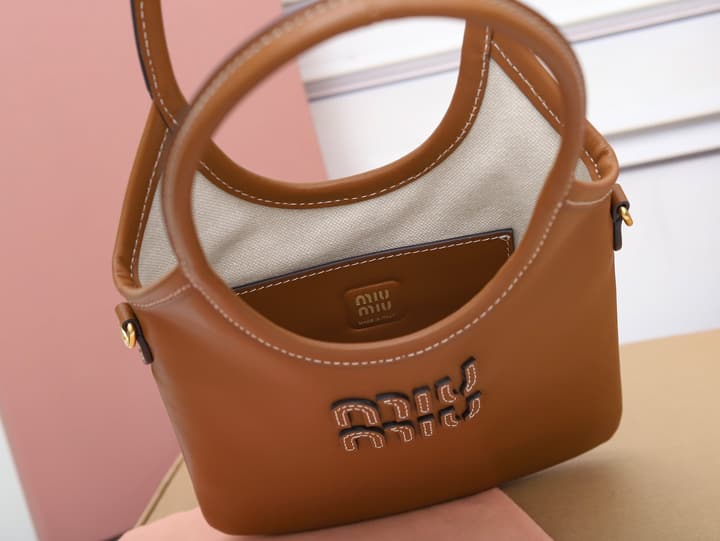 Miu Miu Mini Tote Bag in Black