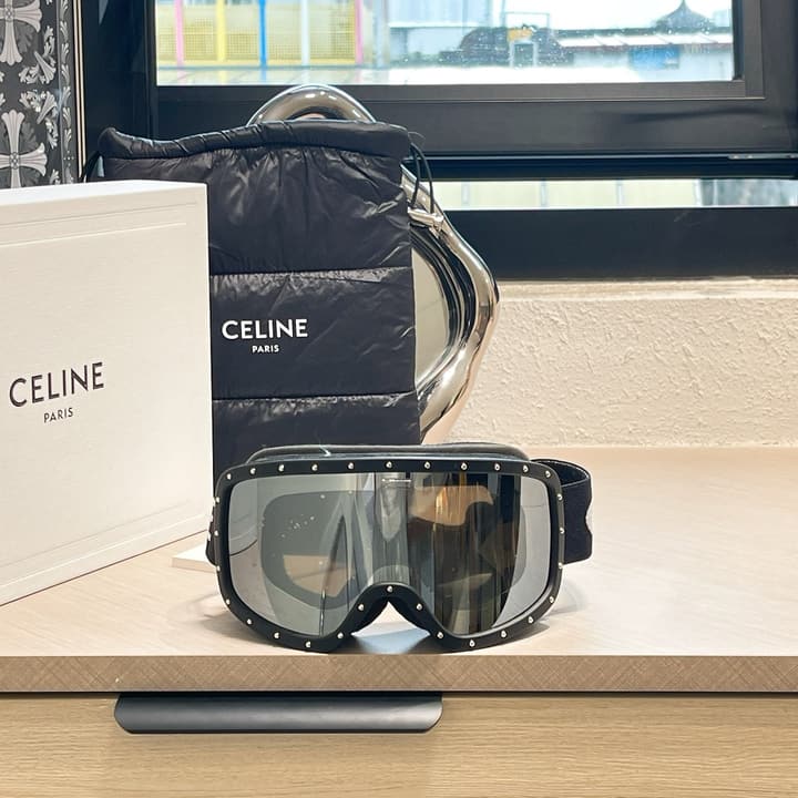 Celine Ski Goggles in All Black Frame