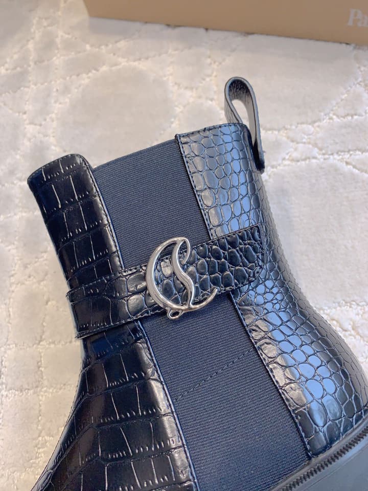 Christian Louboutin Chelsea Platform Ankle Boots