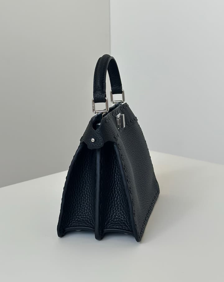 Fendi Peekaboo I See You Petite Satchel in Classic Black