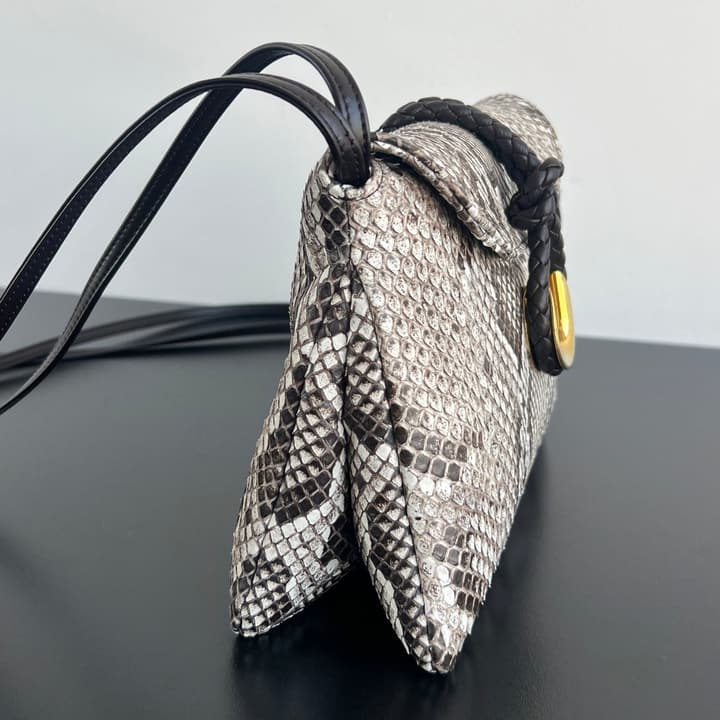 Bottega Veneta Liberta Python Crossbody Bag
