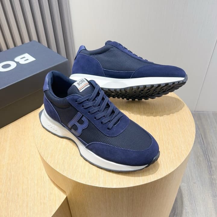 Boss Men's Lightweight Sneakers – New Collection in Black