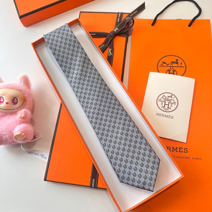 Hermès Men's 'Good Luck' New Collection Tie in Brown