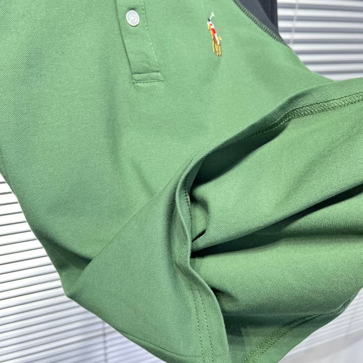 Ralph Lauren Color-block Long Sleeve Polo Shirt – Autumn Collection – Kids Collection in Lavender And Pink Color Block