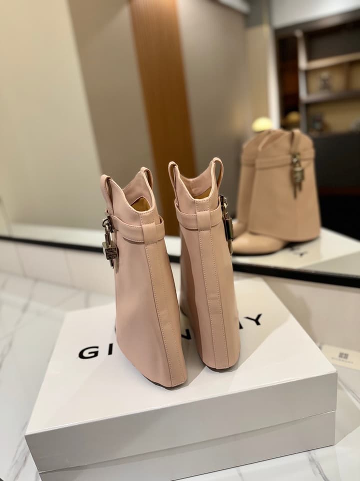 Givenchy High-Heel Embroidered Long Boots – 2024 SS in Black Leather