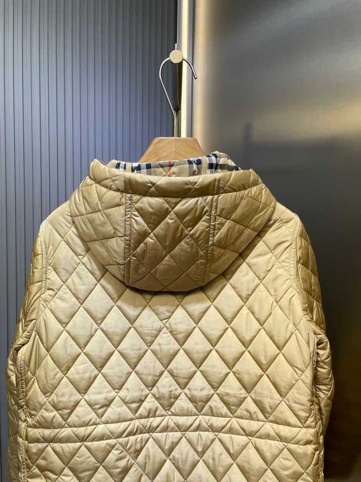 Burberry Checkerboard Padded Jacket in Black