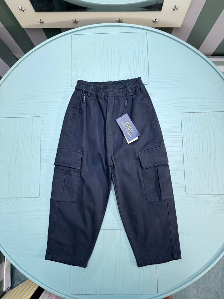 Ralph Lauren RL POLO Kids English Style Pants – 2025SS – Kids Collection in Dark Navy