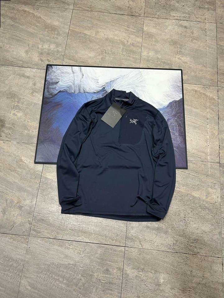 Arc'teryx Rho LT Zip Men's Micro-Fleece Top in Black