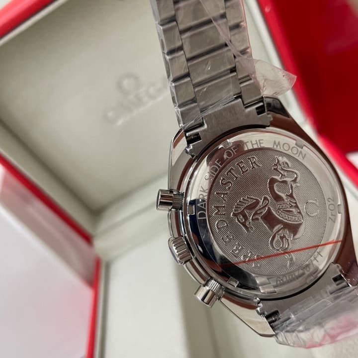 Omega Speedmaster Apollo 11 50th Anniversary Chronograph Watch in Stainless Steel Black Dial Chronograph