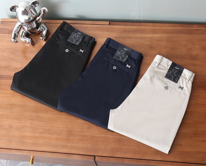 Hermès Modal Cotton Stretch Pants in Black