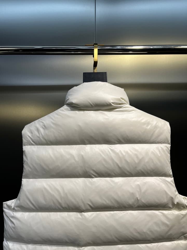 Moncler Unisex Down Vest in Gold