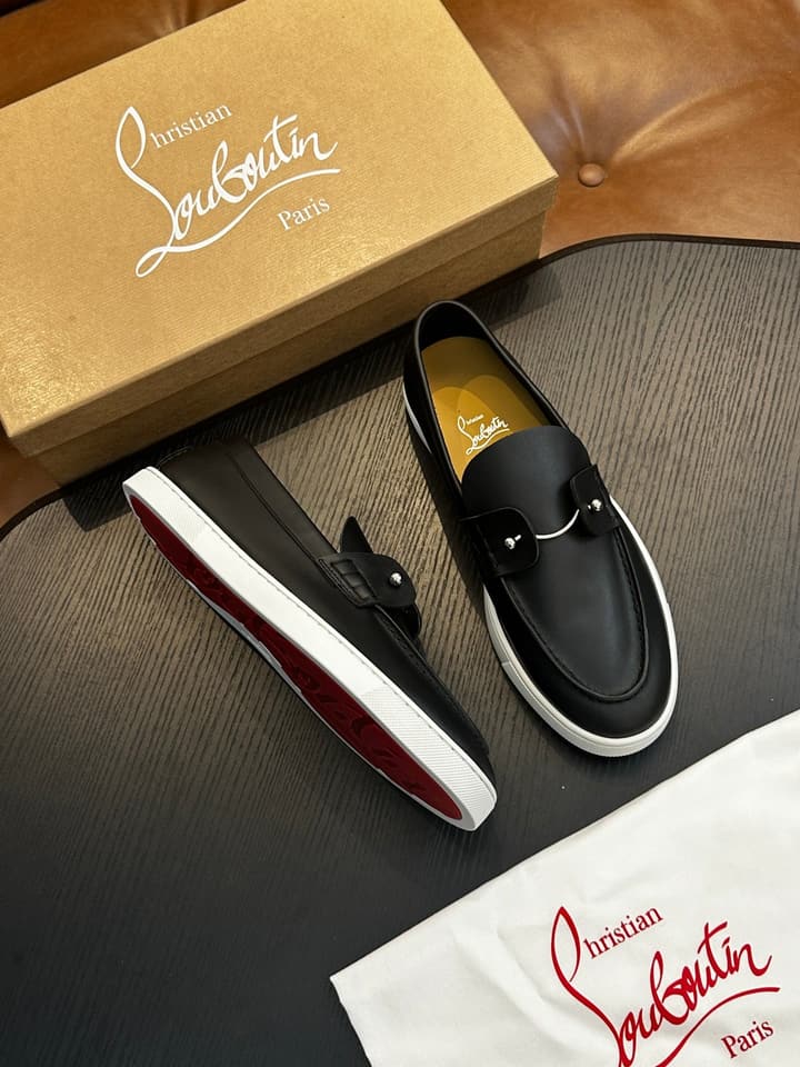 Christian Louboutin Men's Casual Sneakers in All White