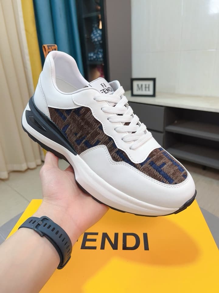 Fendi Classic Calfskin Sneakers