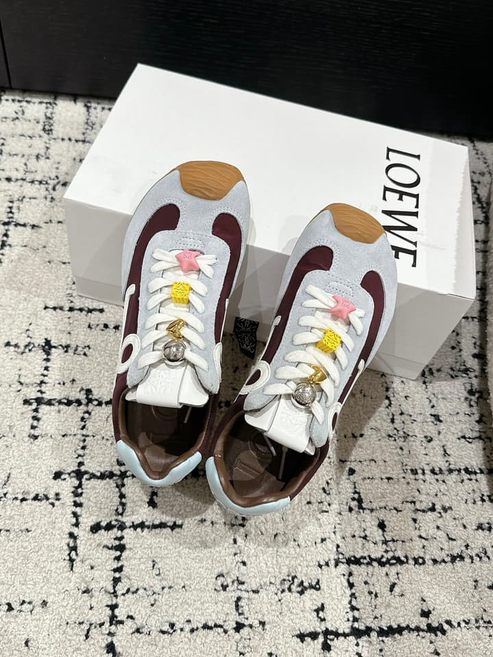Loewe Ballet Runner 2.0 Unisex Sneakers – 2025 Collection in White And Light Blue