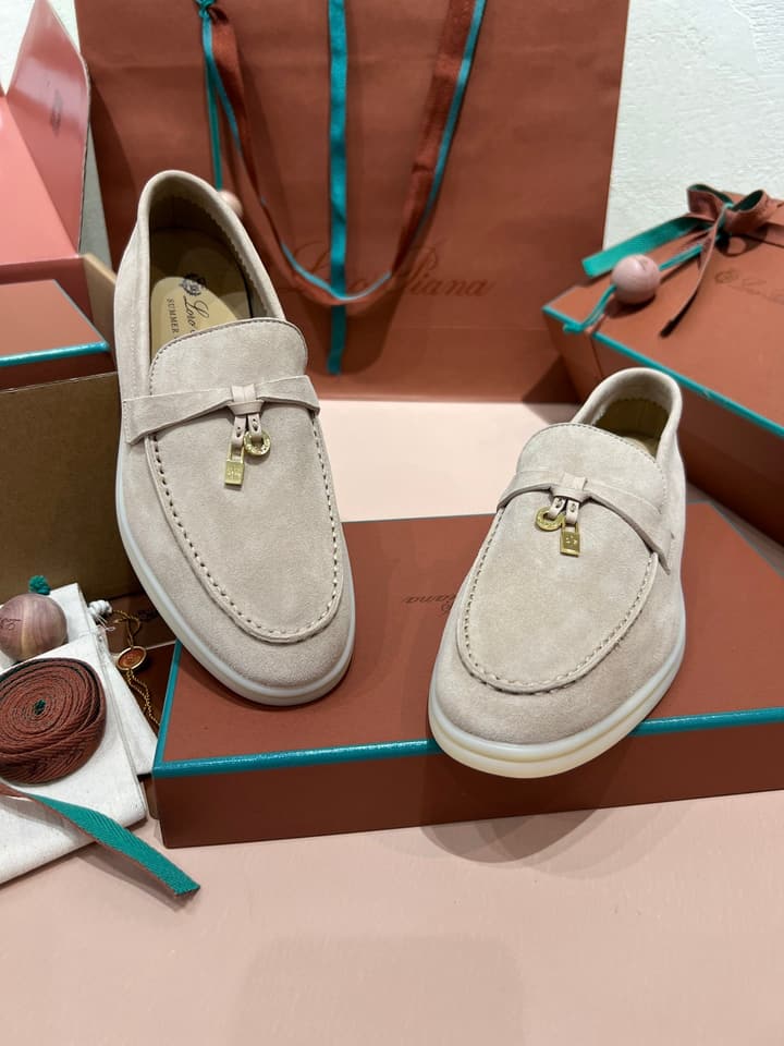 Loro Piana Classic Suede Mules