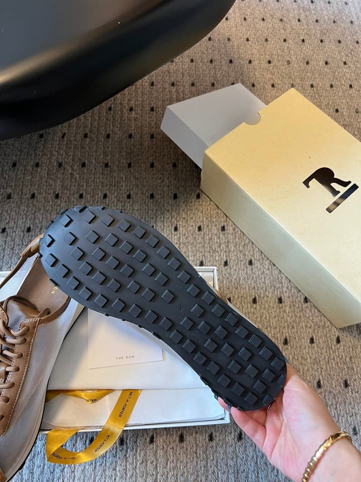 The Row 25SS German Training Mesh Sneakers in Black