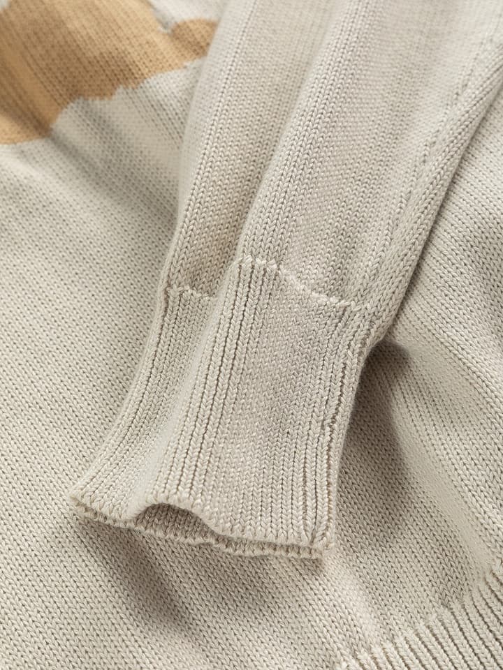 Burberry Equestrian Knight Jacquard Sweater – 25SS in Grey With White Logo