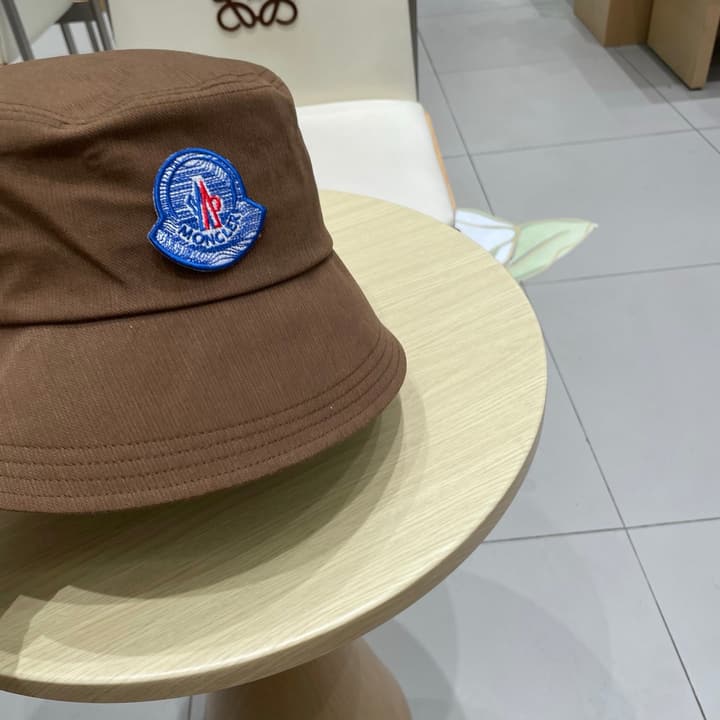 Moncler 2025 Autumn Bucket Hat in Black