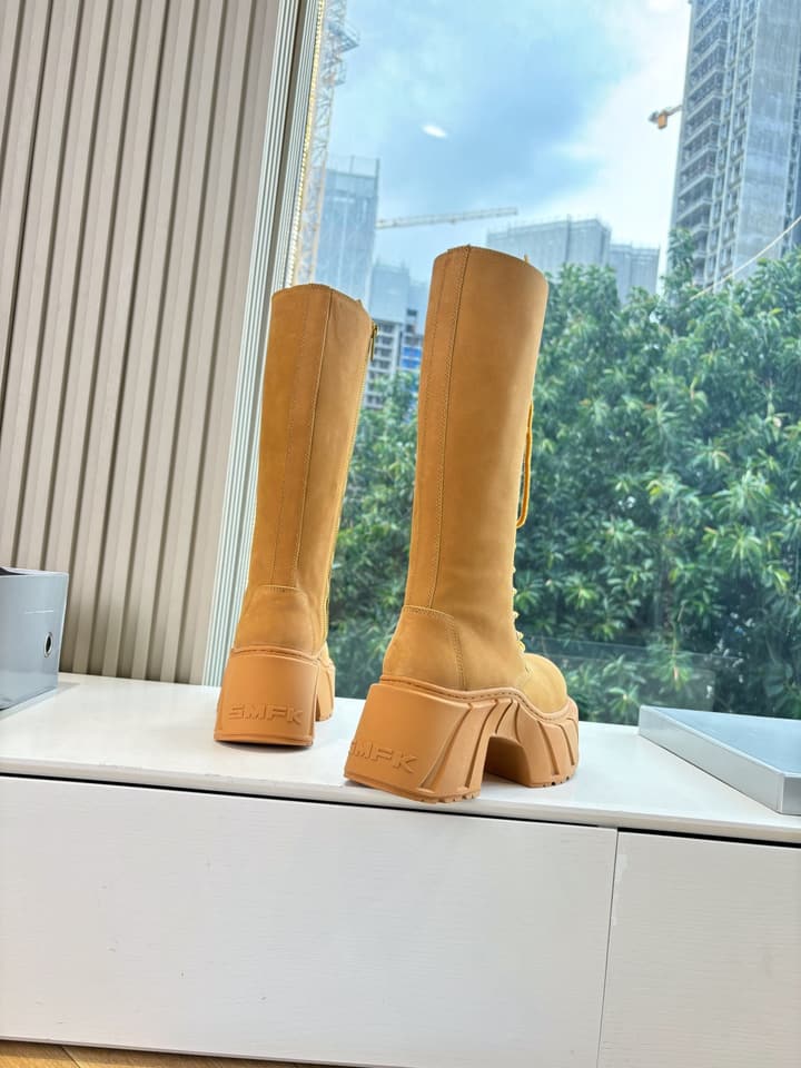 SMFK Platform Over-the-Knee Boots – 2025 Autumn/Winter Collection in Black