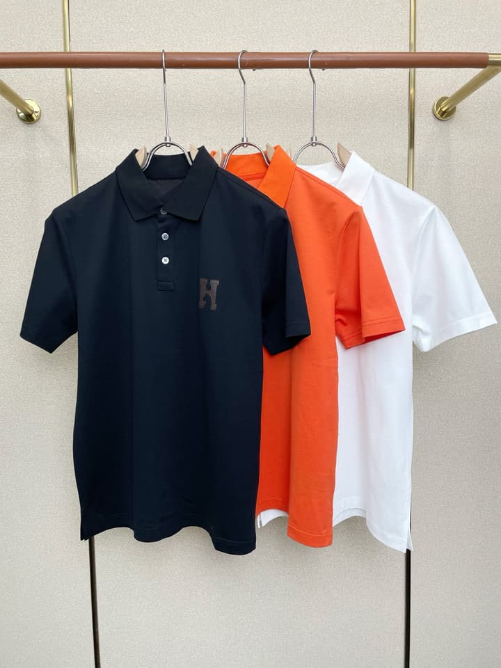 Hermès Men's Casual Short-Sleeve T-Shirt in Black