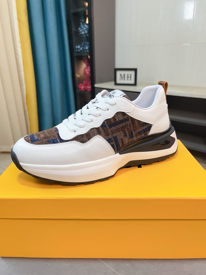 Fendi Classic Calfskin Sneakers