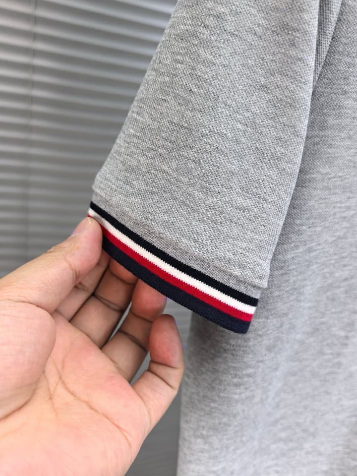 Moncler Embroidered Logo Pique Cotton Polo Shirt – Spring/Summer Collection – 2026SS in Black