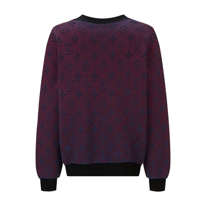 Louis Vuitton Monogram Jacquard Gradient Button Cardigan