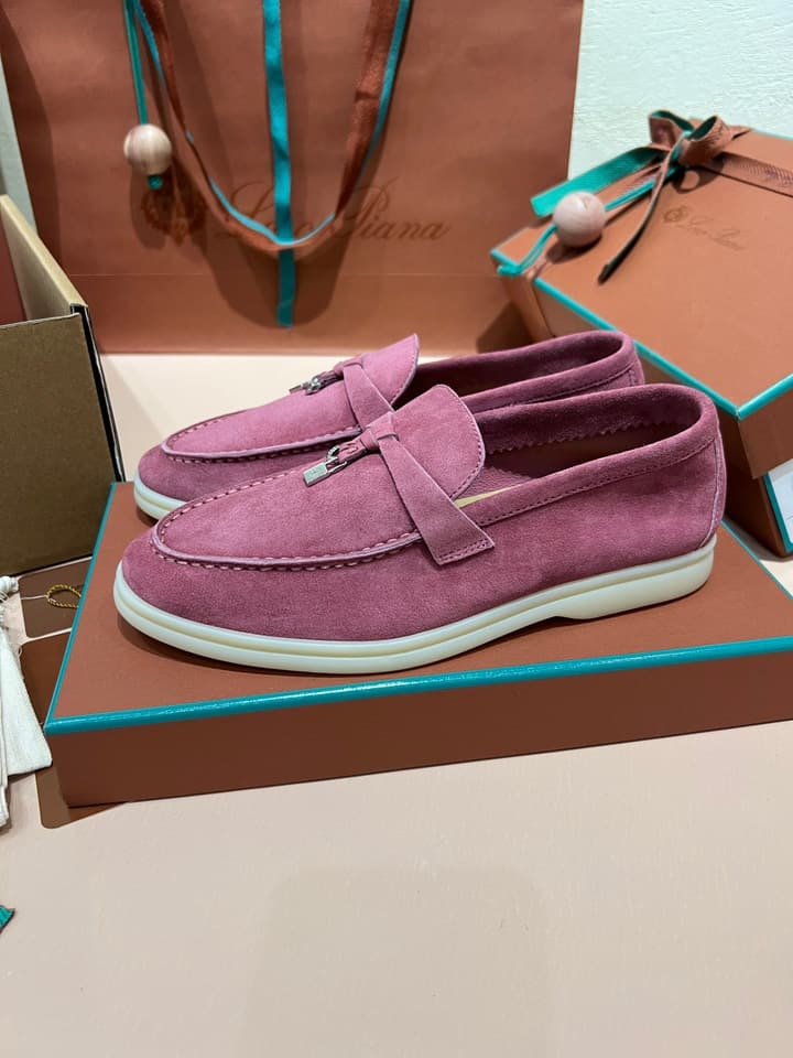 Loro Piana My Charms Suede Mules