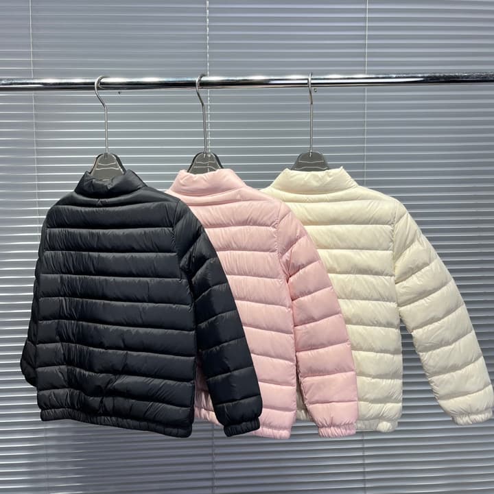 Moncler Kids Short Stand Collar Puffer Jacket – 25FW in Classic Black