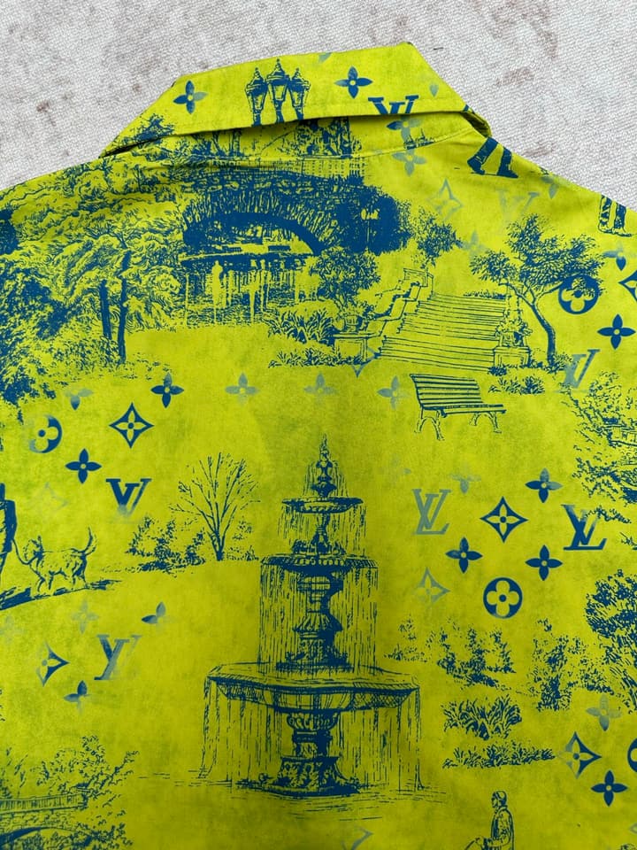 Louis Vuitton Monogram City Walk Beach Shirt – 25SS in Lime Green