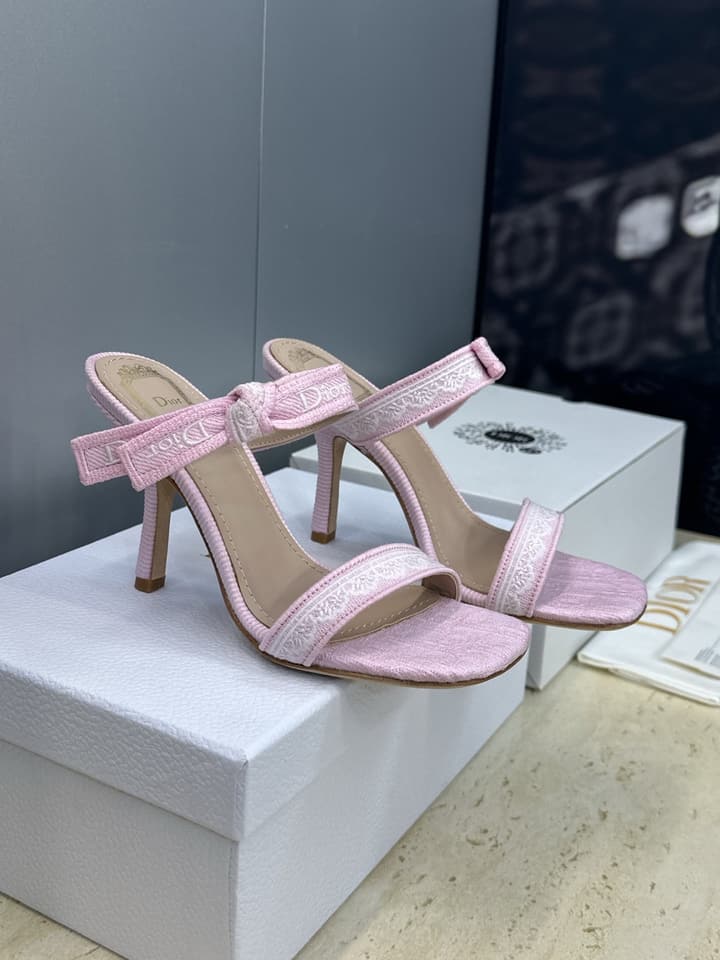 Dior J'Adior Dentelle Jelly Bow Heels – 2026 Early Spring Collection in Black
