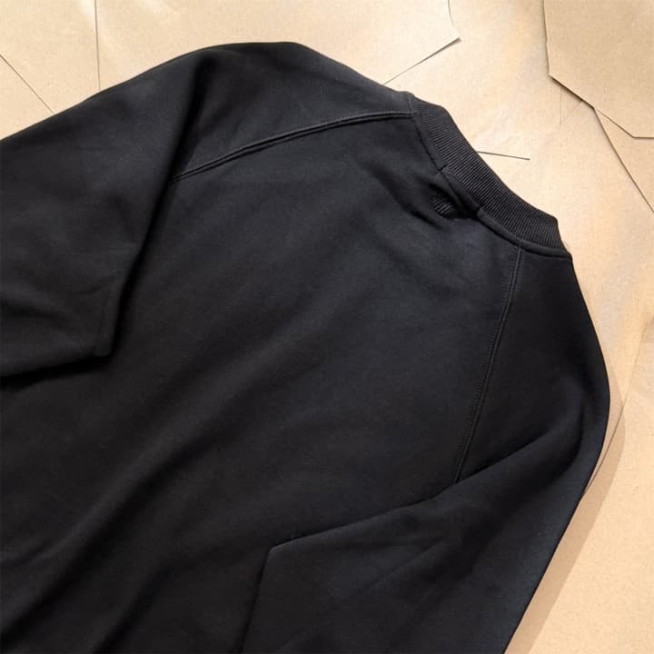 AMI Paris Terry Heart Boxy Sweatshirt – 25FW in Black Sweatshirt