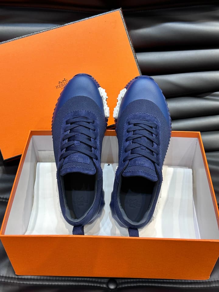 Hermès Bouncing Sneakers in Charcoal