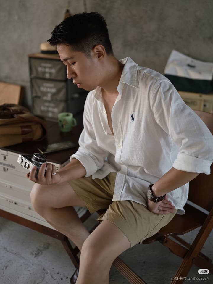 Ralph Lauren Pony Logo Linen Shirt – Spring/Summer Collection in Black