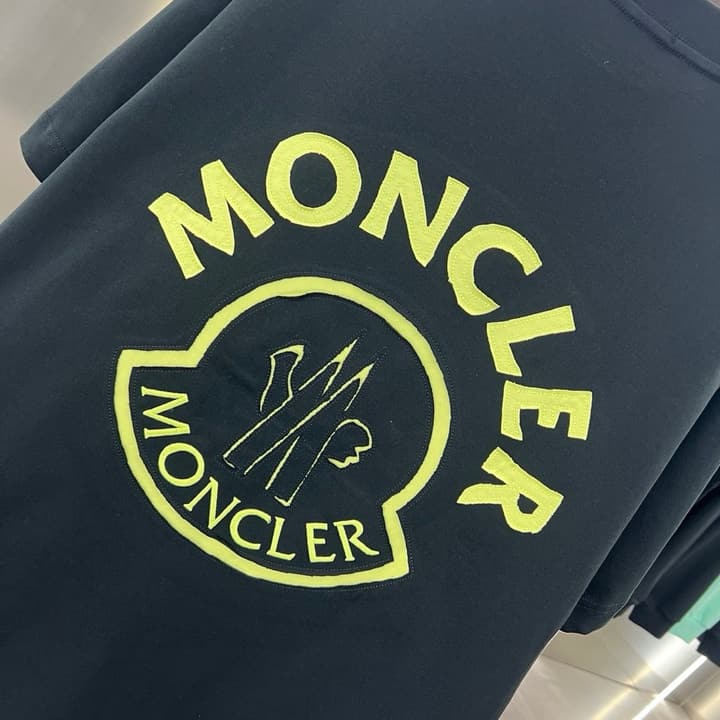 Moncler Patch Embroidery Casual T-Shirt – 2026SS in Black