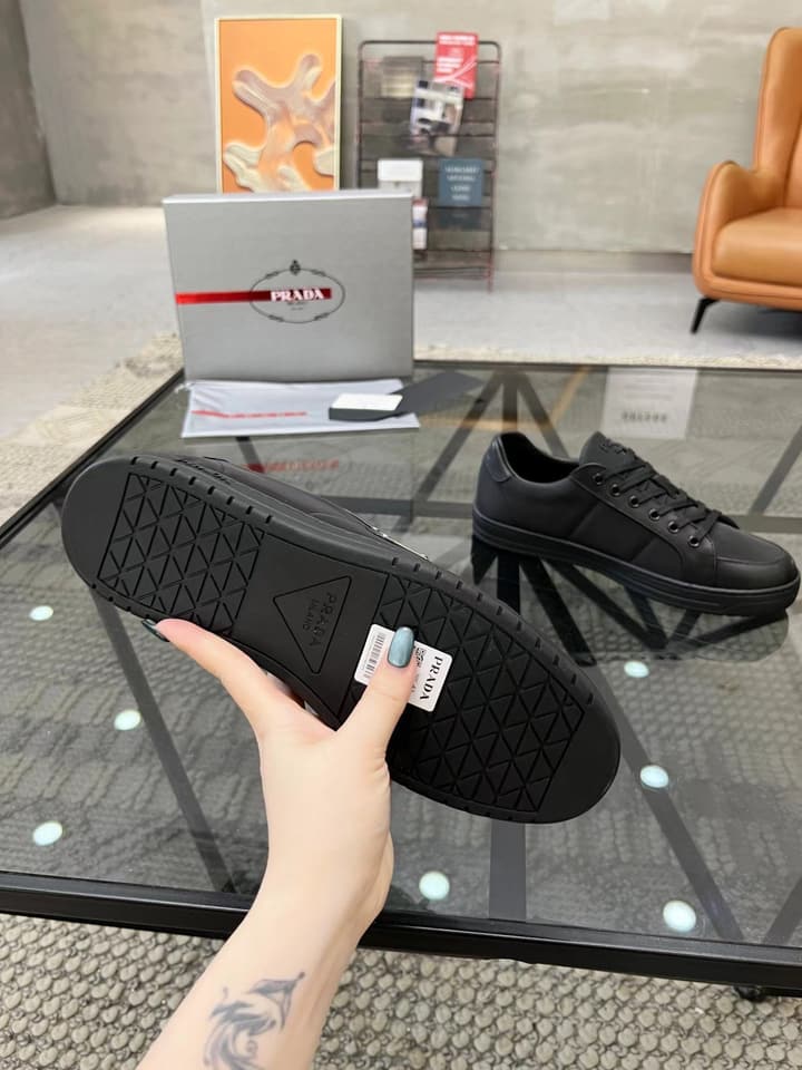 Prada Men's New Leather Sneakers