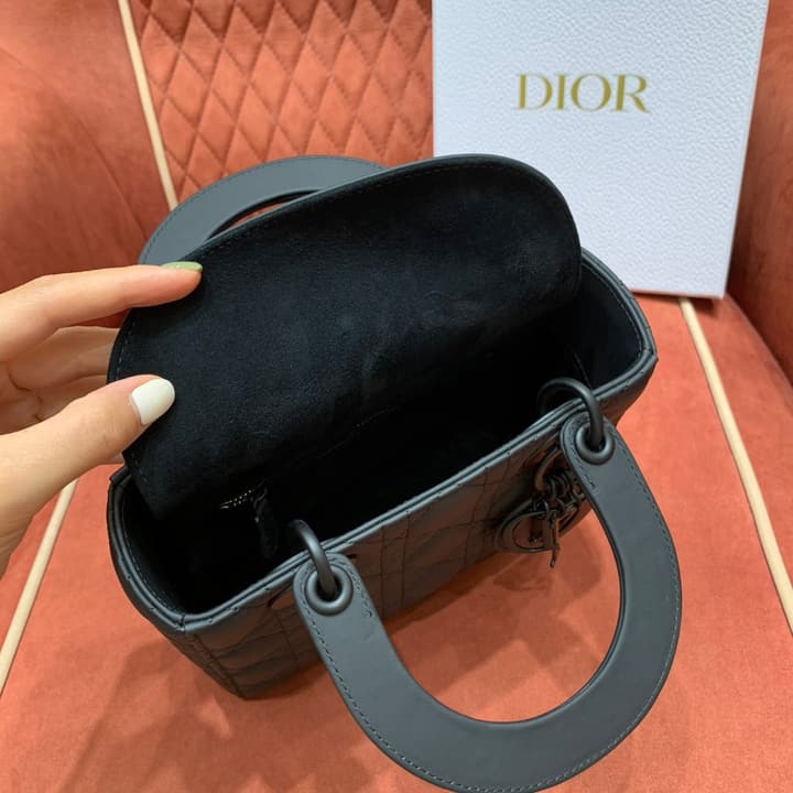 Dior Lady Dior Classic Matte Handbag