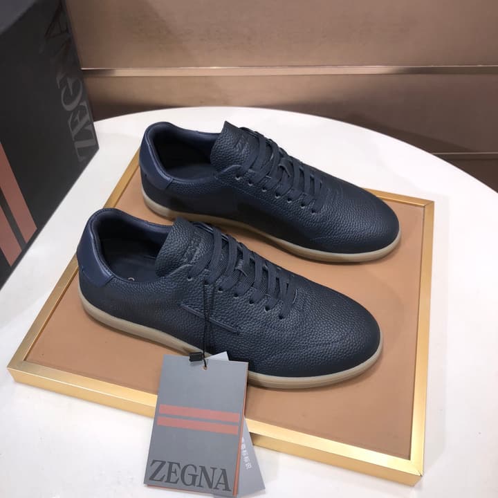 Zegna 232 Suede and Leather Sneakers
