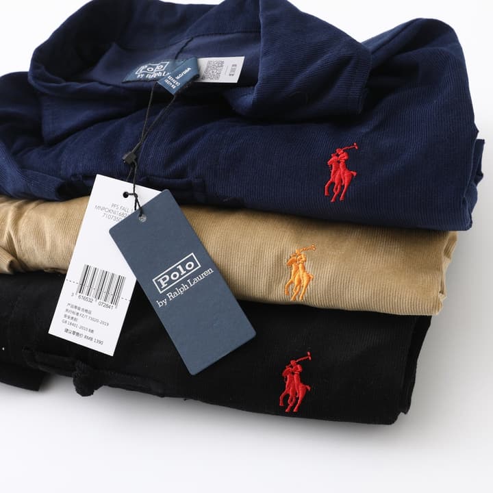 Ralph Lauren Corduroy Frog Button Cardigan – 25SS in Black