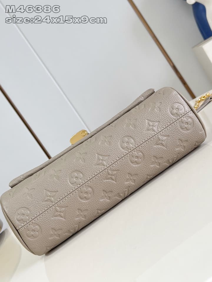 Louis Vuitton Anytime Flap Bag in Beige