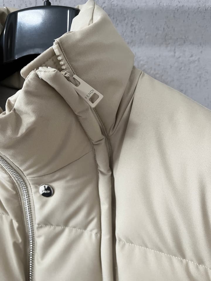 Fendi European Limited Edition Down Jacket in Cream White