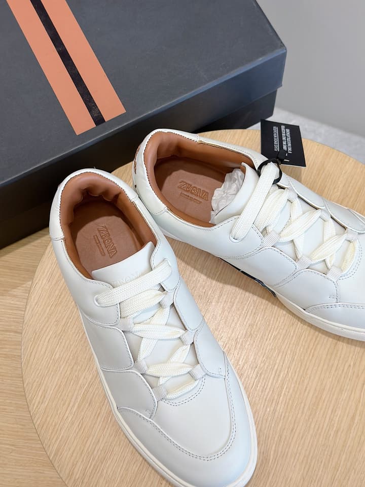 Zegna Tiziano Couture Sneakers in Black With Matching Laces