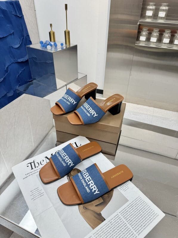 Burberry Chunky and Flat Heel Sandals