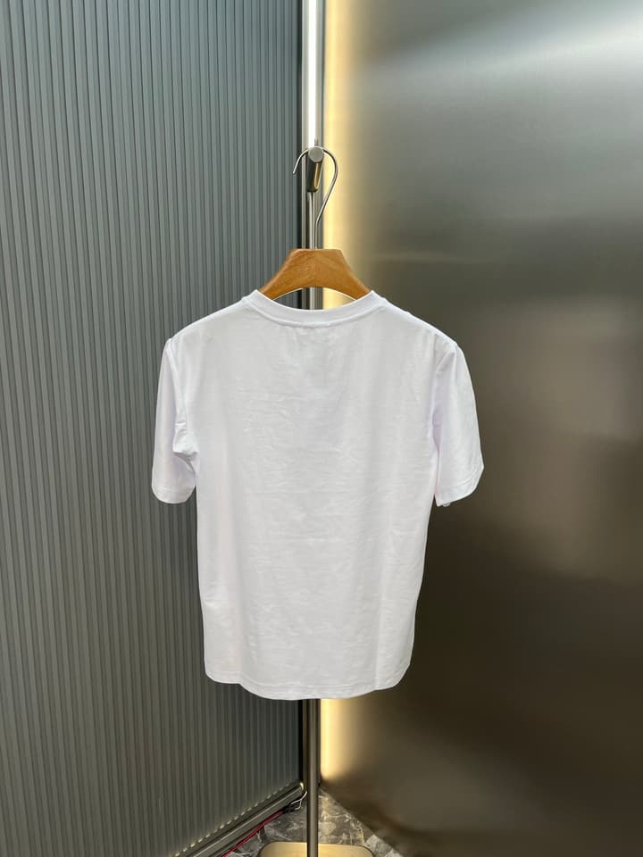 Celine Triomphe Embroidered Loose T-Shirt in Grey