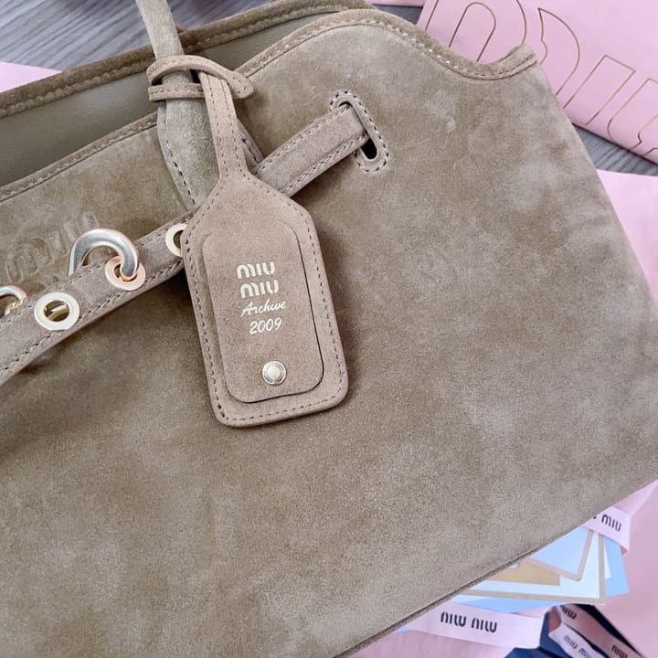 Miu Miu Aventure Suede Tote Bag