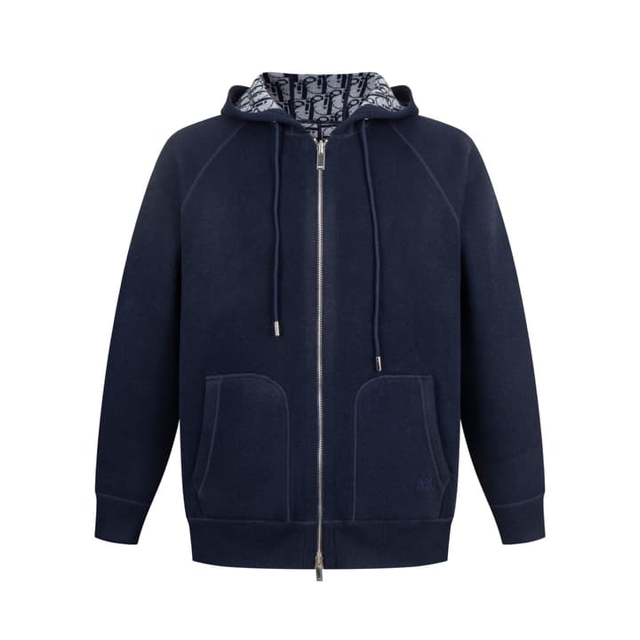 Dior Reversible Jacquard Cashmere Jacket – 24FW in Light Grey