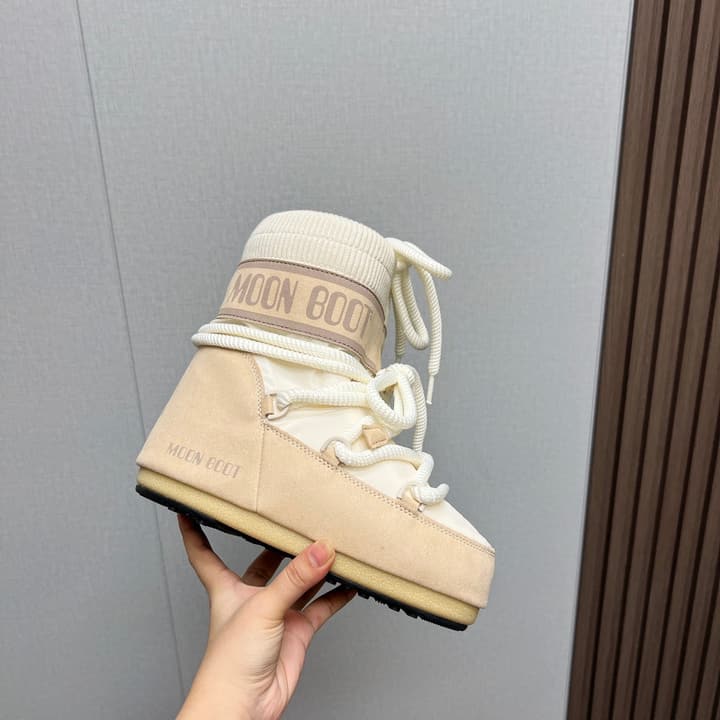 Moon Boot 2024 Autumn/Winter Cute Snow Boots in Cream